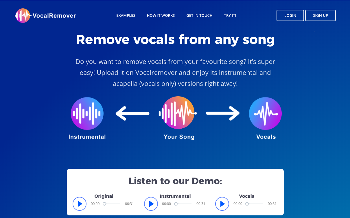 Https vocalremover org. Wocol Remover. Вокал ремувер. Приложение Vocal.